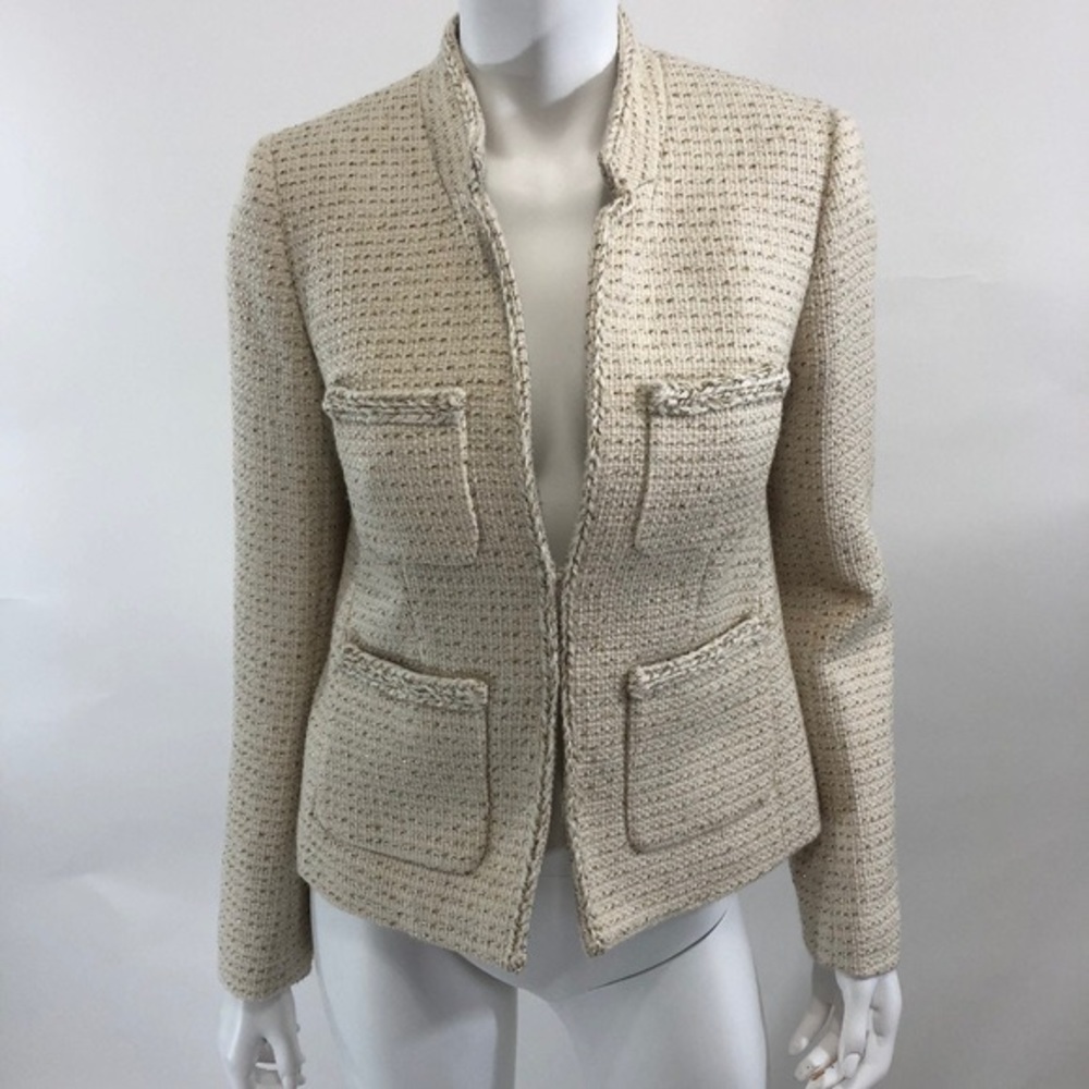 J.Crew Metallic Tweed Jacket 8 Tall